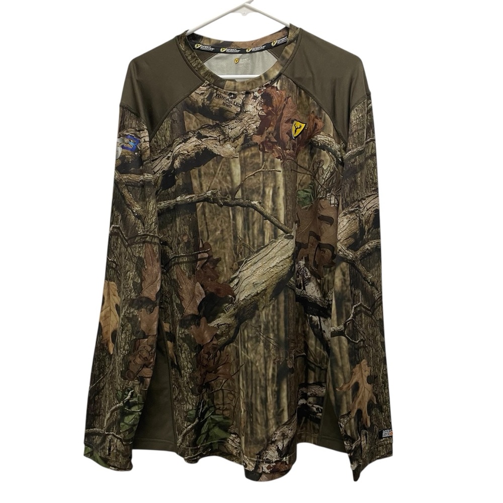 Scent Blocker x Mossy Oak Break Up Infinity Camouflage Long Sleeve Shirt Size XL